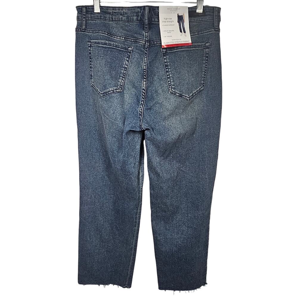 Social Standard by Sanctuary High Rise Crop Straight Jeans NWT Size 14